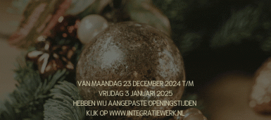 Aangepaste openingstijden Kerstvakantie